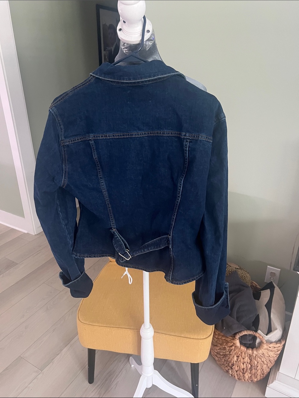 Cider Dark Navy Denim Jacket oversized - Picture 3 of 8